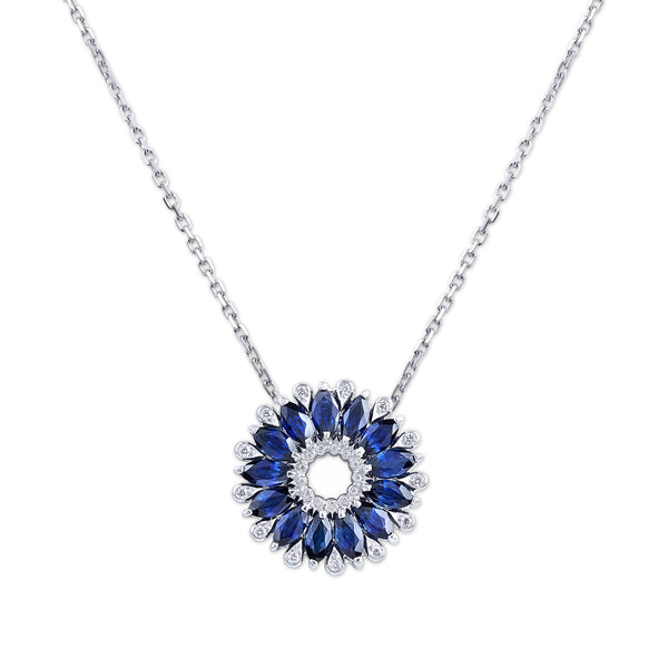 Amore Dalia Medium Blue Sapphire Pendant