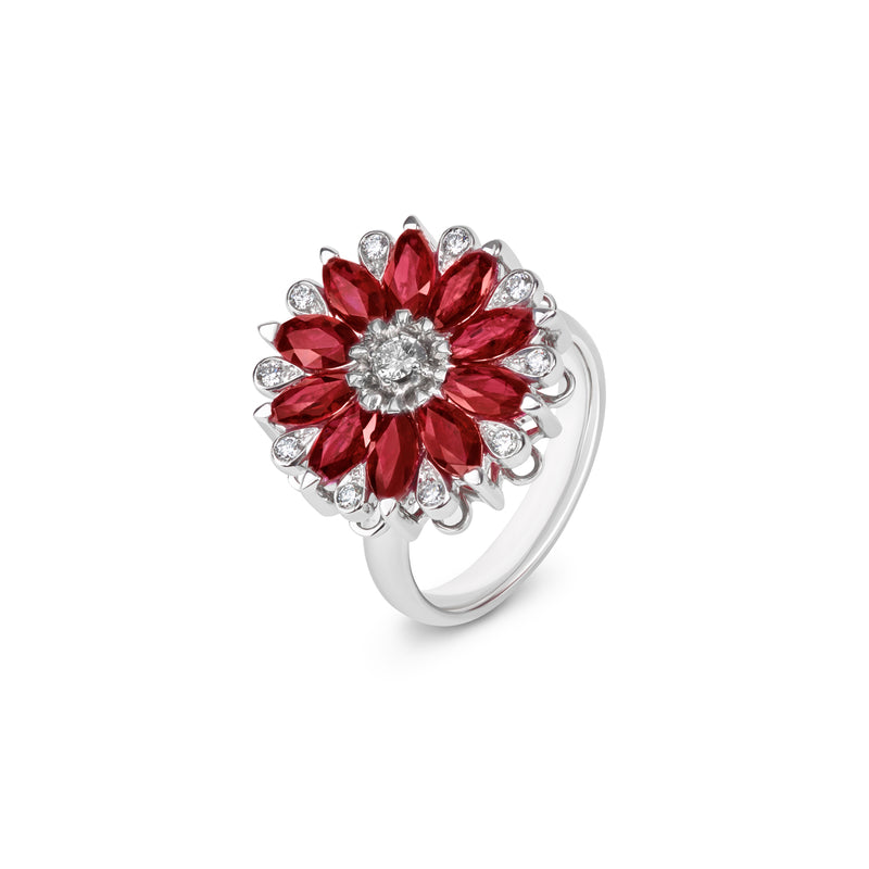 Amore Dalia Ruby Spinning Ring