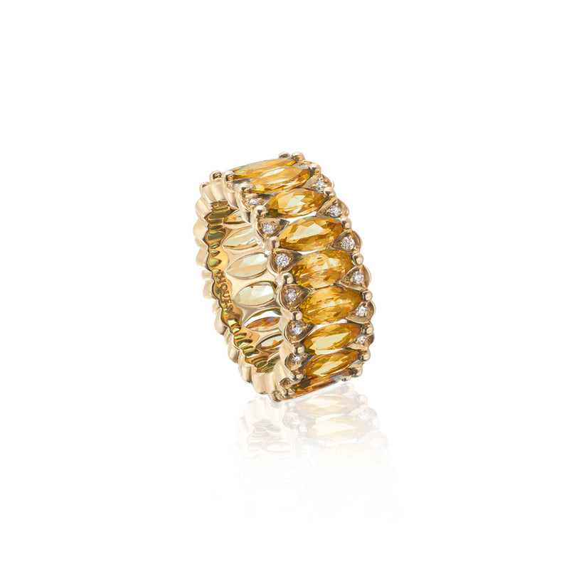 Amore Eternity Yellow Sapphire Ring