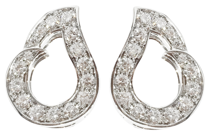 Kashmir White Gold and Diamond Earrings