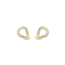 Kashmir Yellow Gold and Diamond Earrings