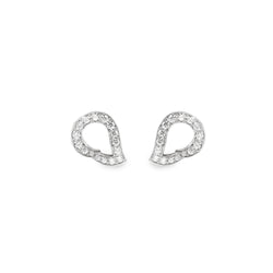 Kashmir White Gold and Diamond Reverse Earrings