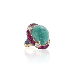 Venice Bauta Amazonite Ring