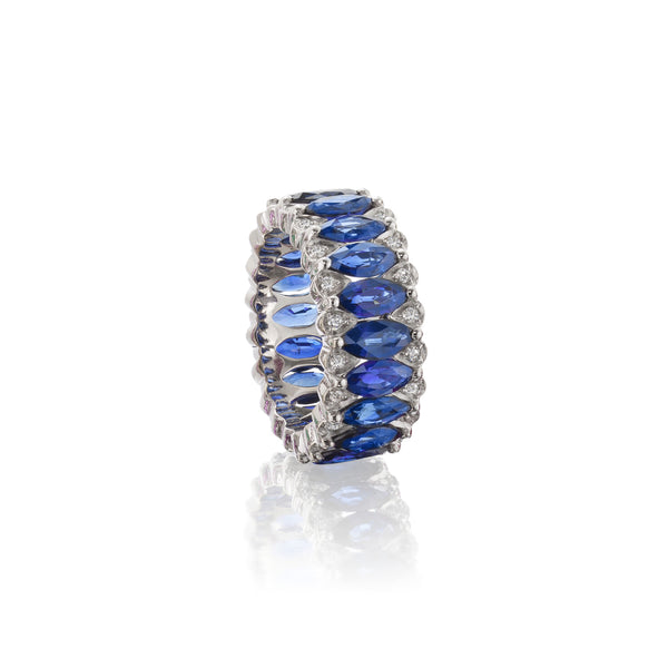 Amore Eternity Blue Sapphire Ring