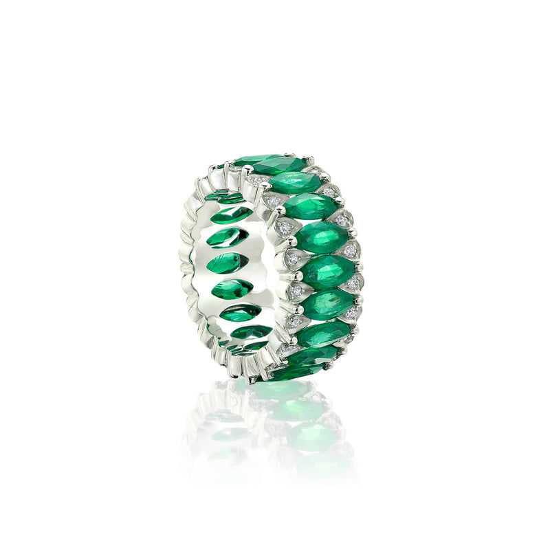Amore Eternity Emerald Ring