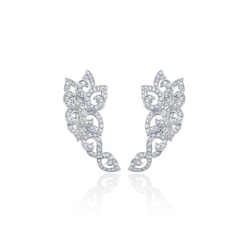 Kashmir Diamond Swirl Earrings