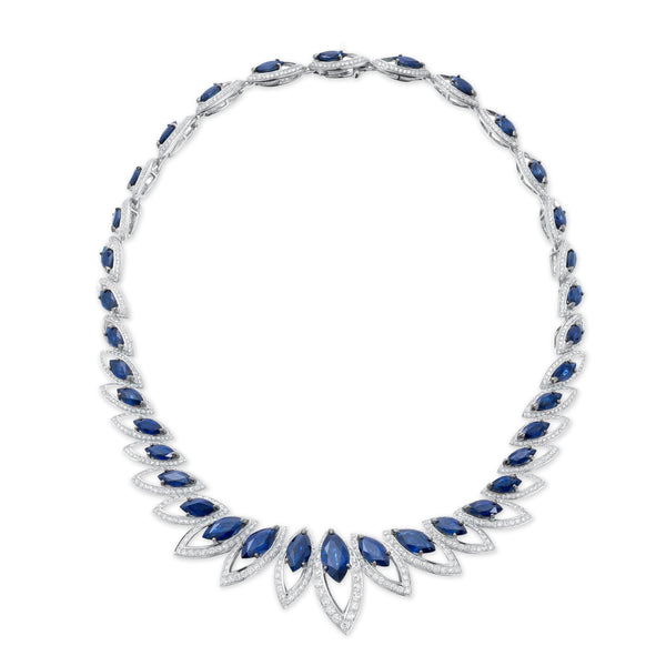 Petali Blue Sapphire Necklace