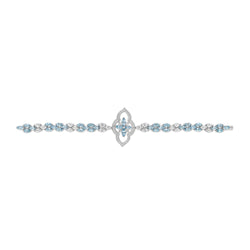 Stella Aquamarine and Diamond Bracelet