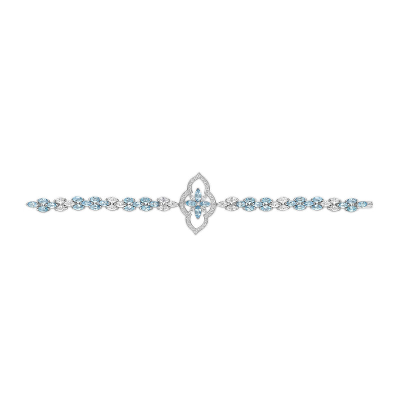 Stella Aquamarine and Diamond Bracelet