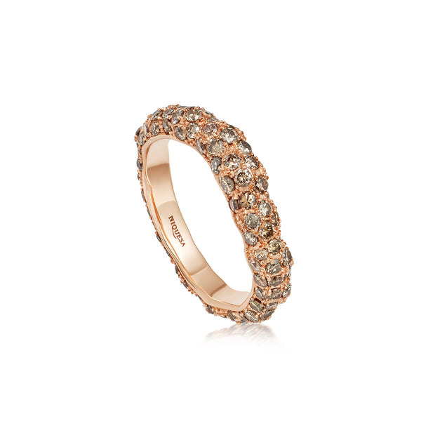 Starlight Roma Rose Gold Brown Diamond Ring